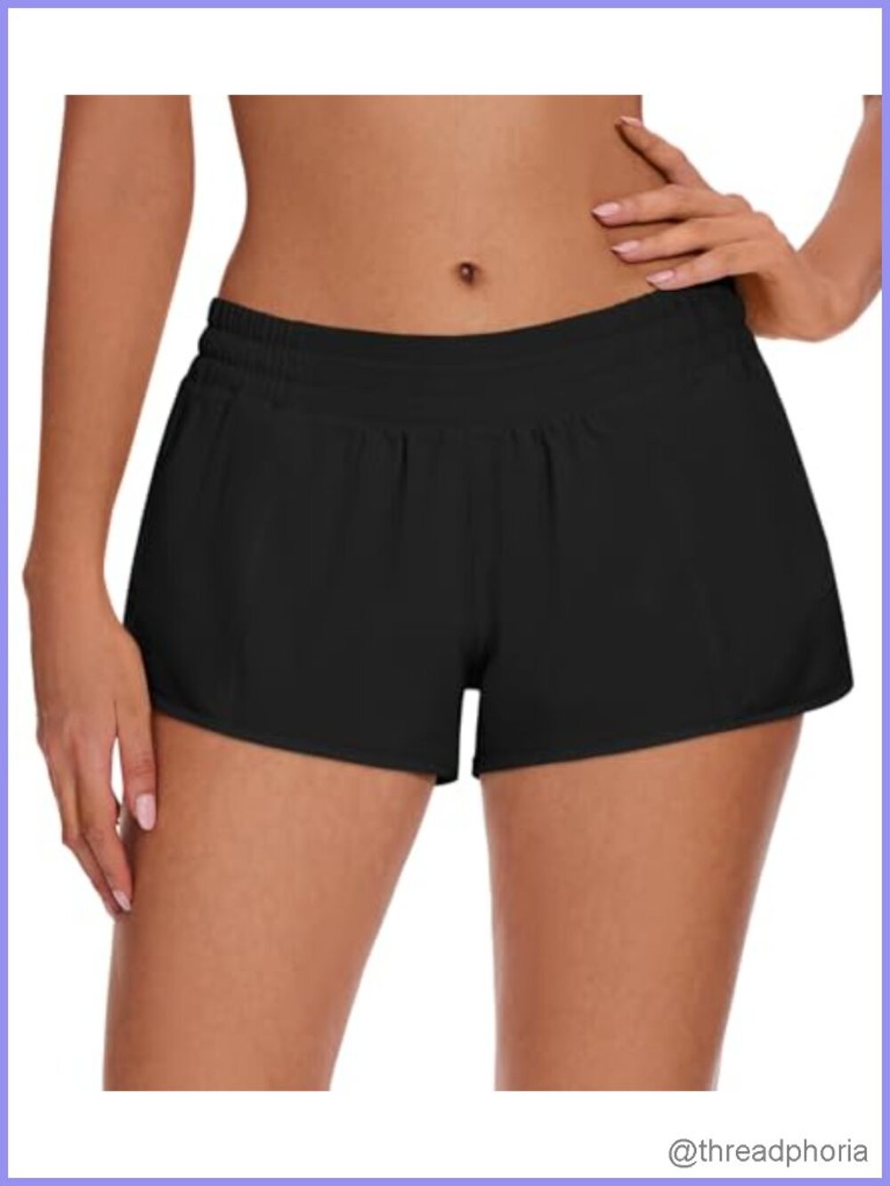 Women's Athletic Running Shorts with Zipper Pocket, Quick Dry Double Layer with